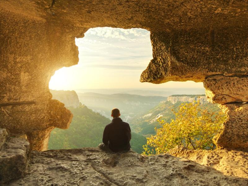 Höhle wandern natur Sonnenaufgang