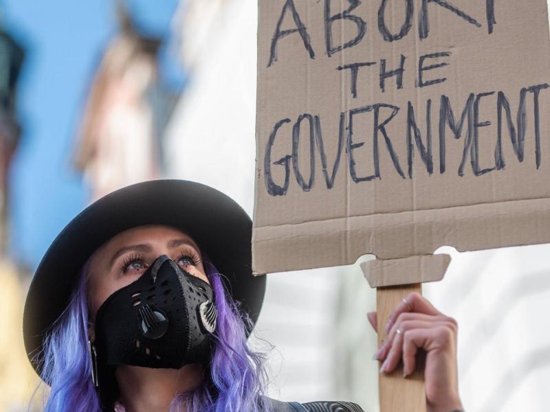 Abtreibungsgesetz, Polen, Demonstrantin