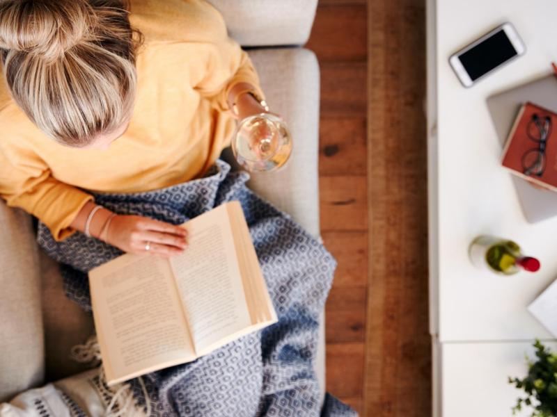 Frau Sofa Buch lesen