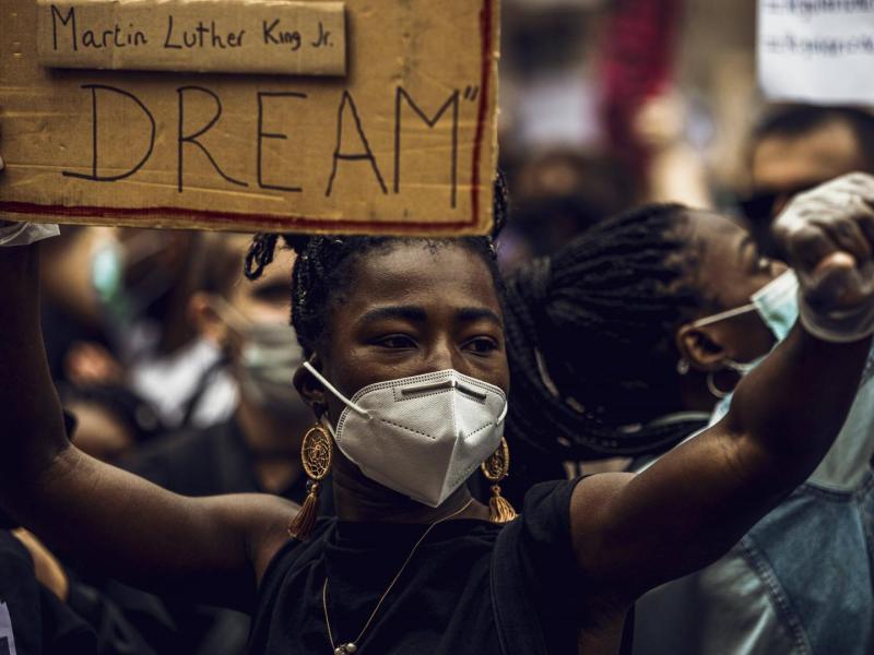 George Floyd schwarze proteste black lives matter