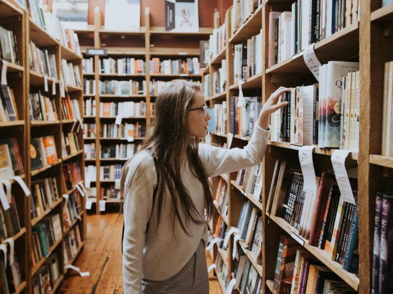 Woman Library