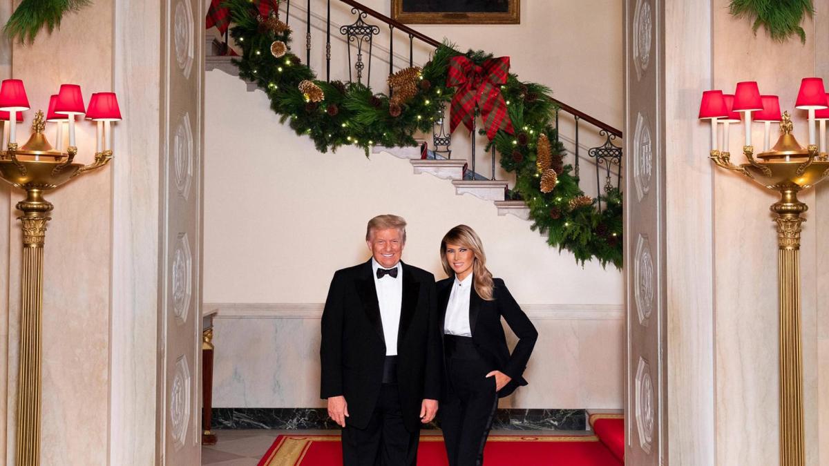 donald trump melania trump weihnachten