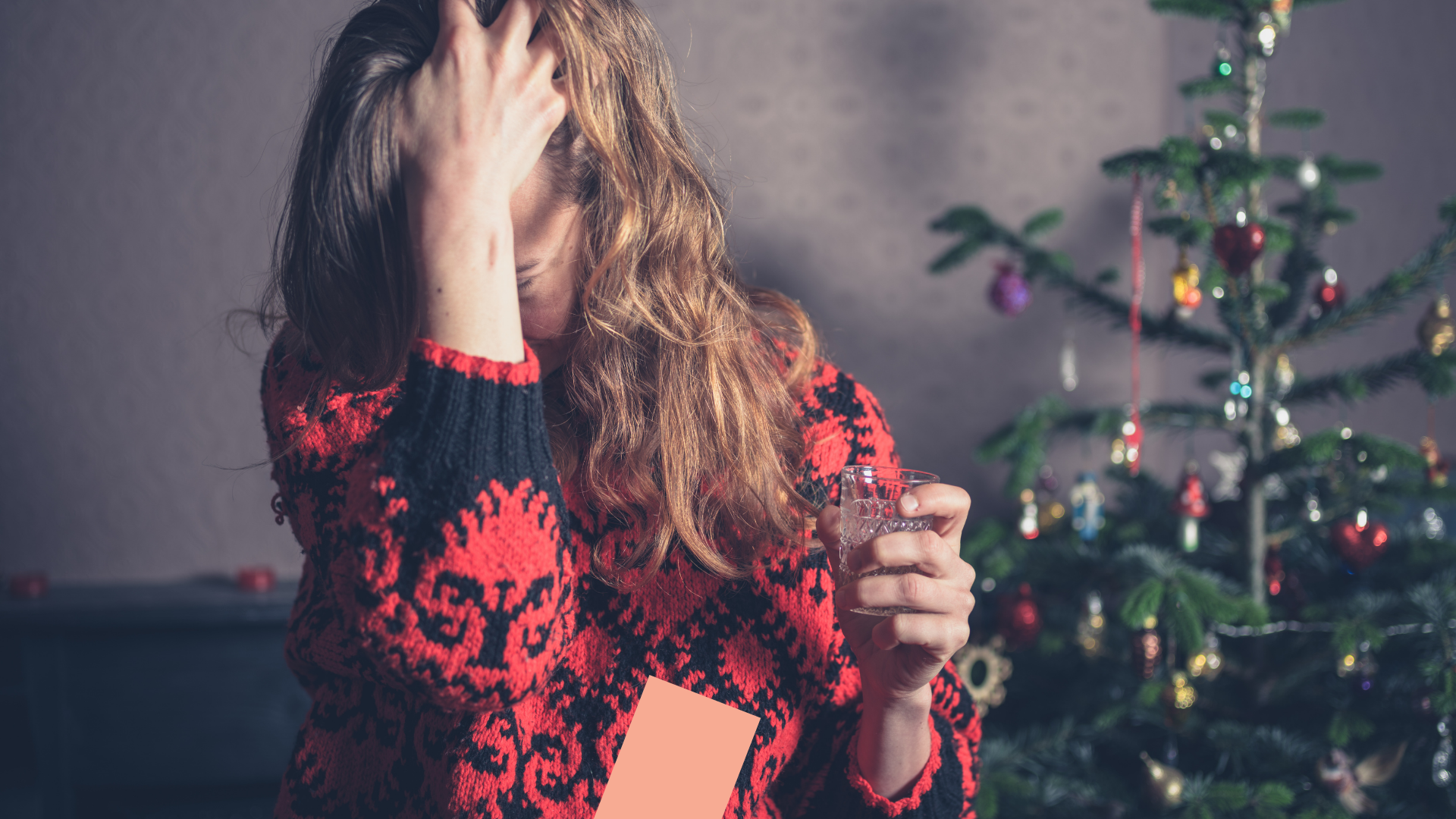 weihnachtsstress weihnachten drink frauen weihnachtsbaum haare