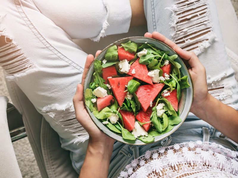 Wassermelone-Feta-Salat