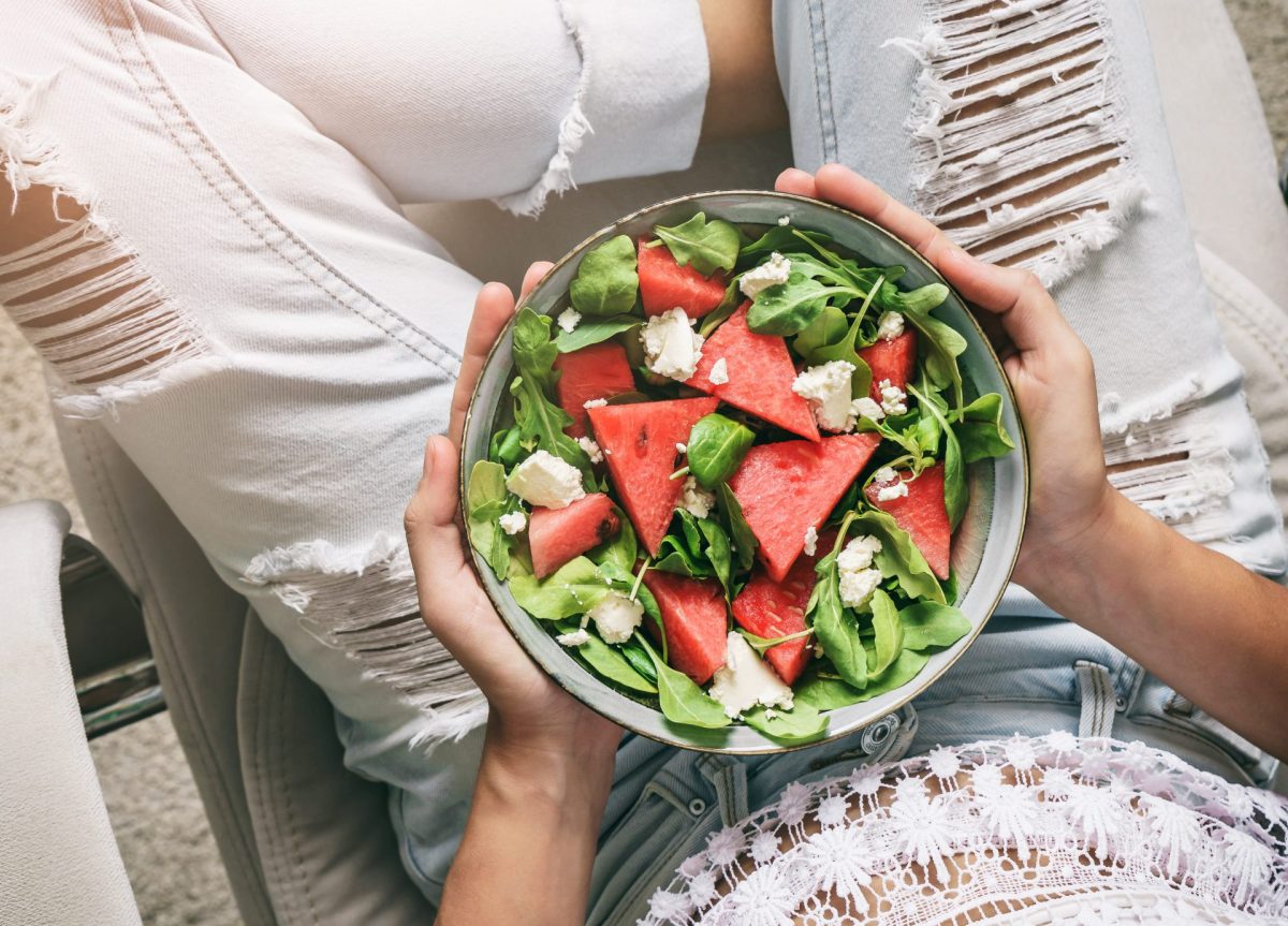 Wassermelone-Feta-Salat