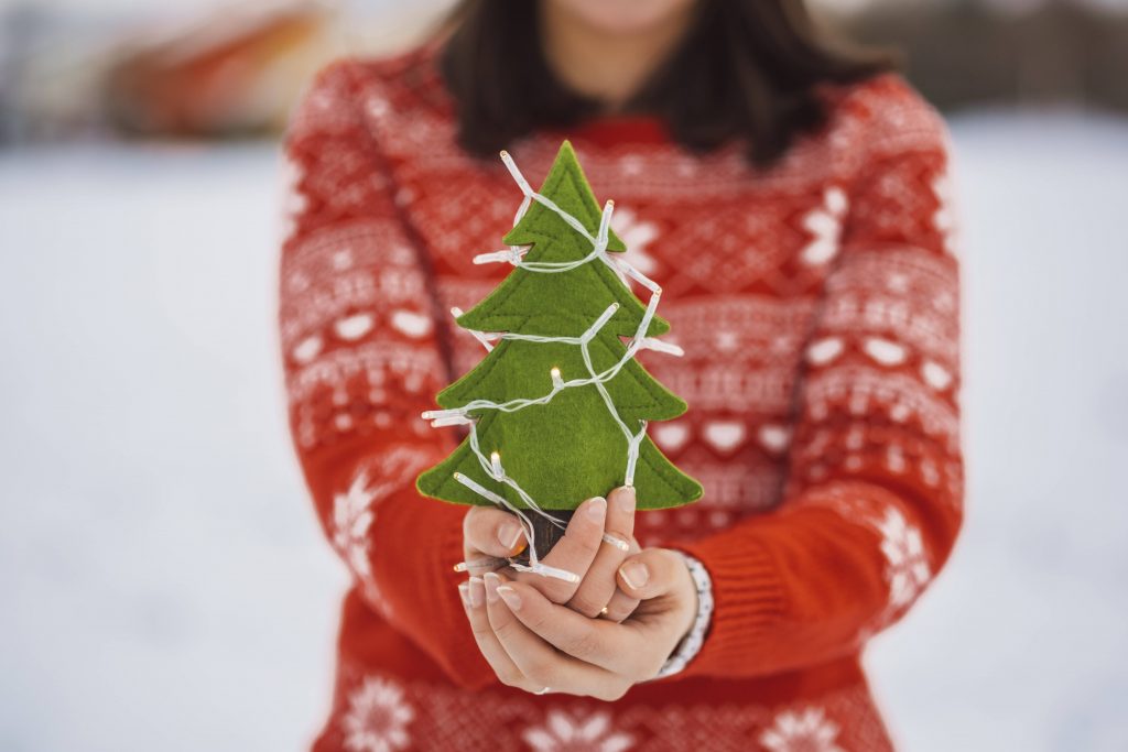 Weihnachtspulli Tanne