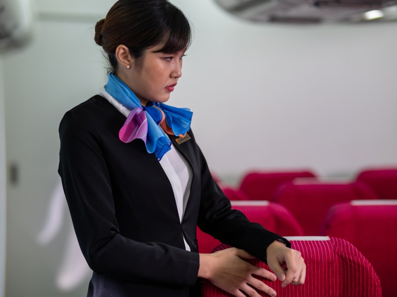 Stewardess Flugzeug