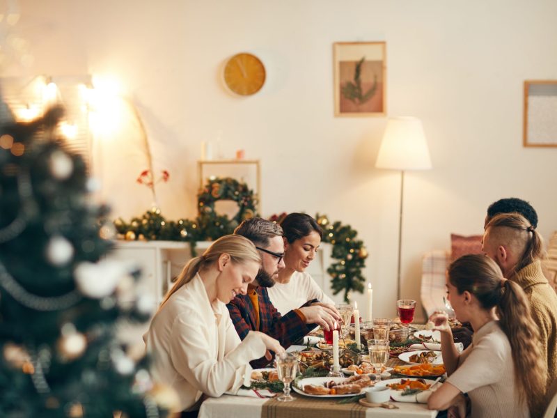 Familie Weihnachtsessen