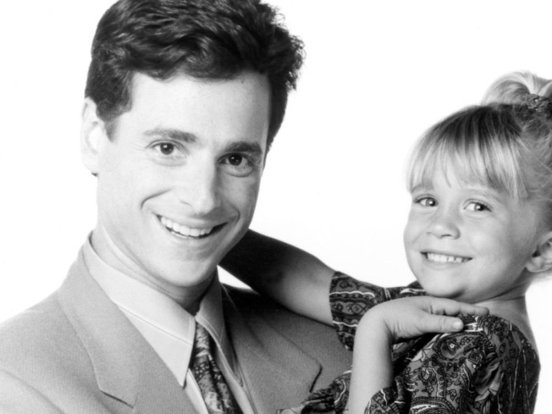 Bob Saget und Ashley Olsen 1991 bei "Full House".. © imago images/Everett Collection