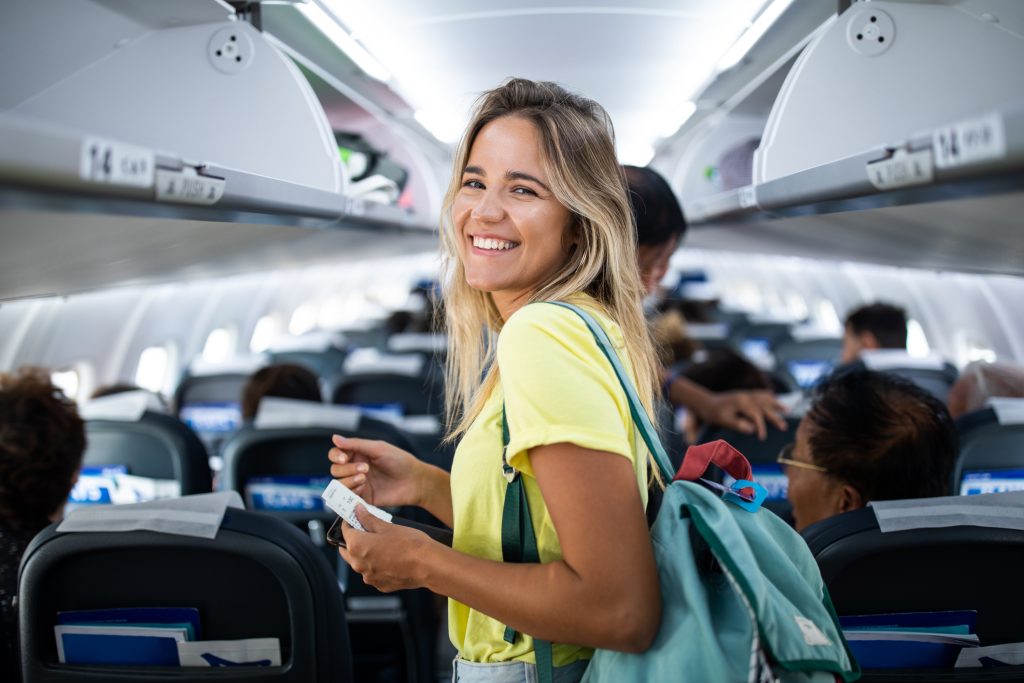 Sitzplatz im Flugzeug