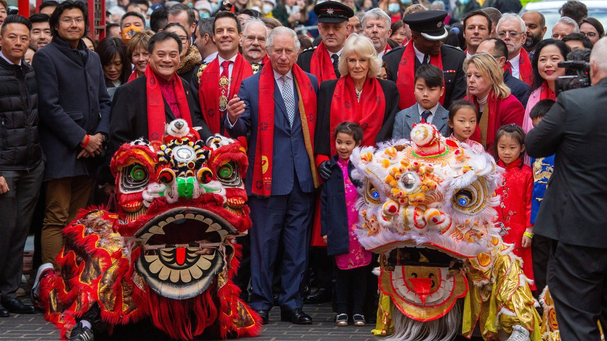 Prinz Charles und Herzogin Camilla beim Mond-Neujahr in Chinatown.. © imago/ZUMA Wire