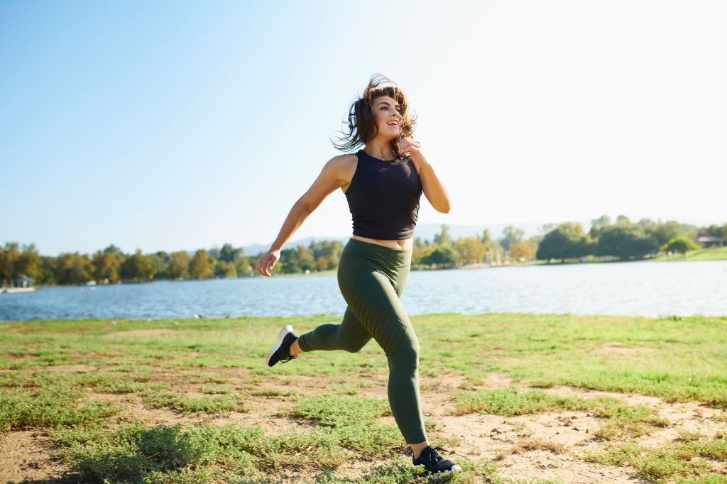 Frau joggen