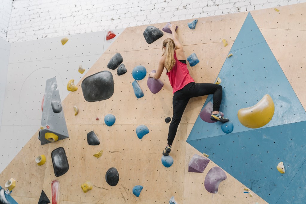 Frau Bouldern