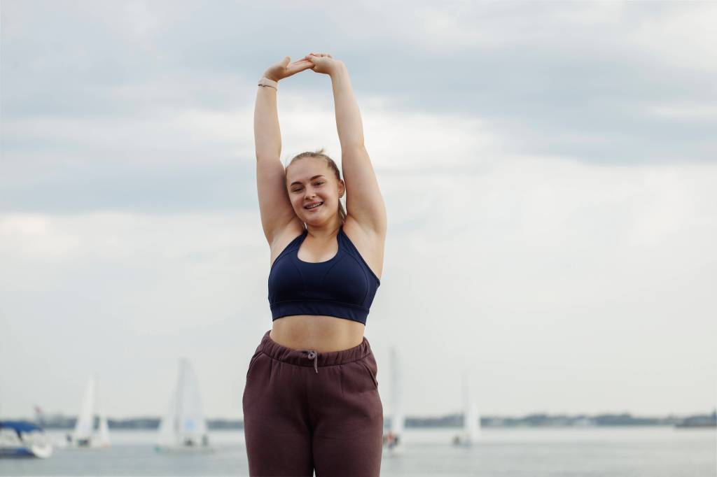 Frau Übergewicht Body Positivity