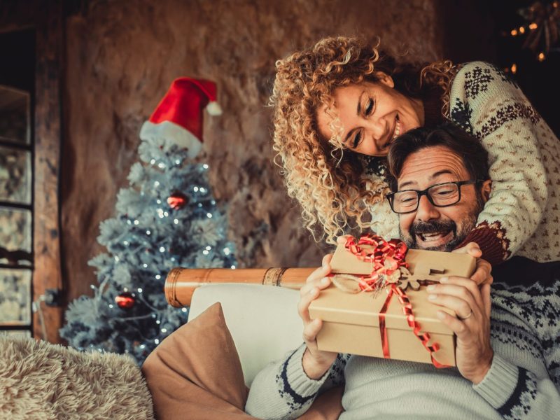 Weihnachten Tochter Vater