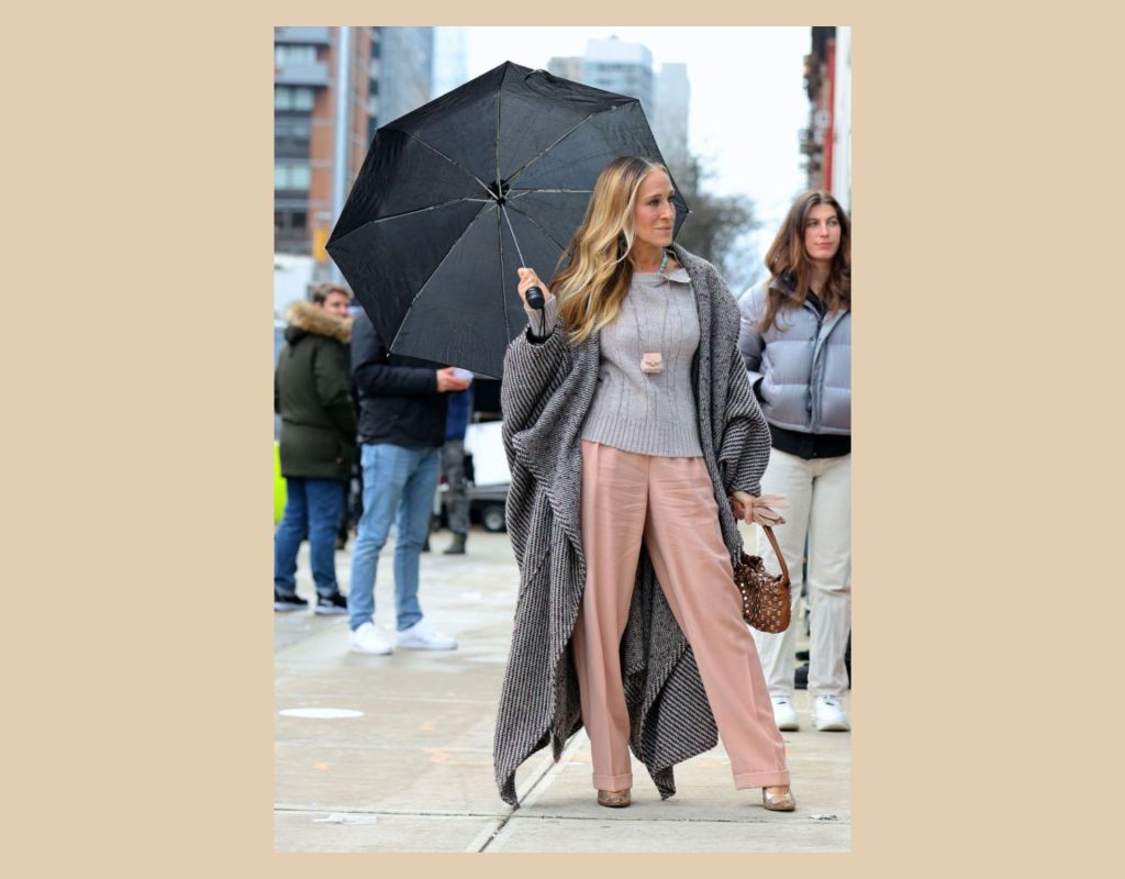 Sarah Jessica Parker mit Bundfaltenhose