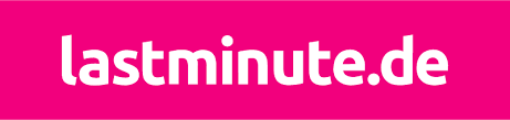 lastminute.de logo auf pinkem grund