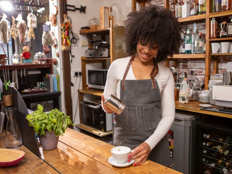 Barista Kaffee Zimt