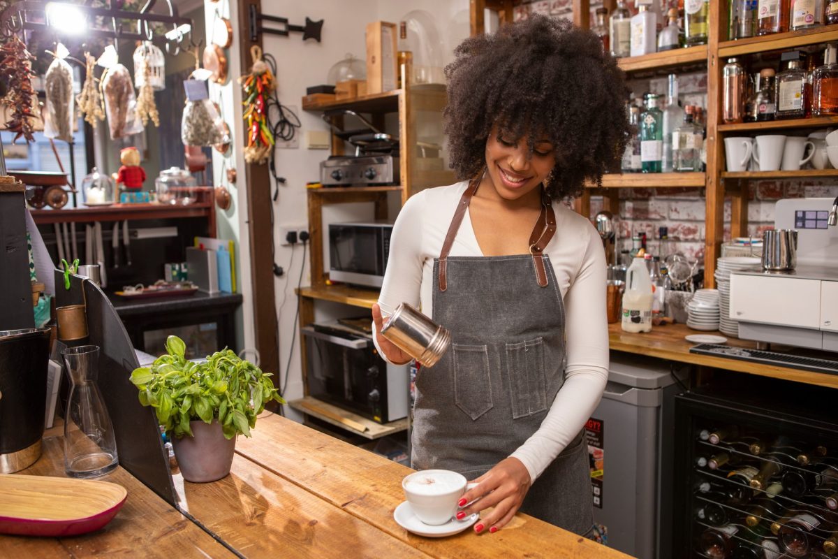 Barista Kaffee Zimt