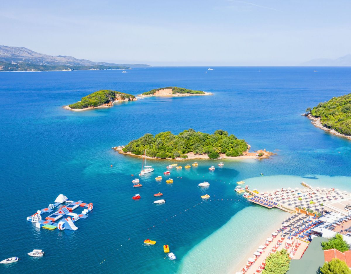 Albanien Urlaub: Ksamil Strand.