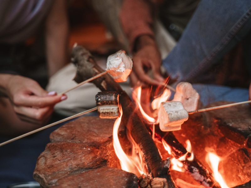 Marshmallows grillen