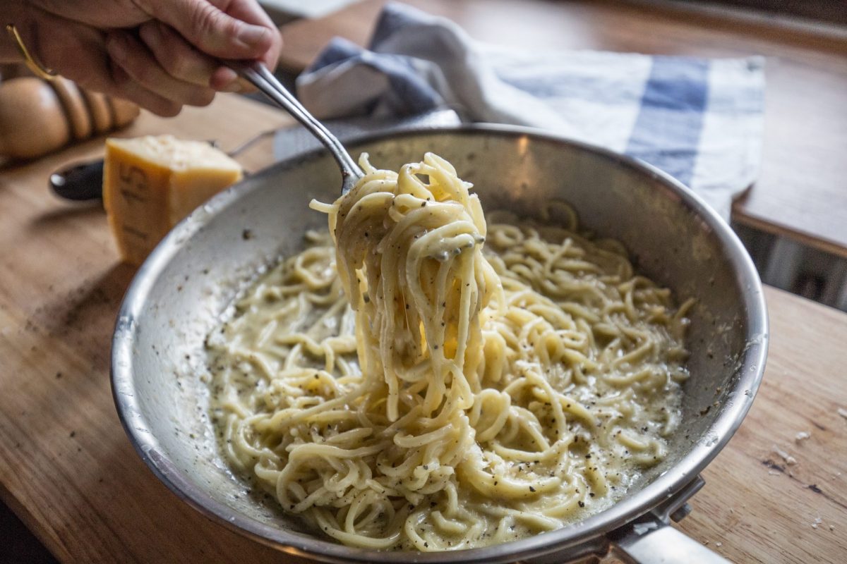 Spaghetti cacio e pepe