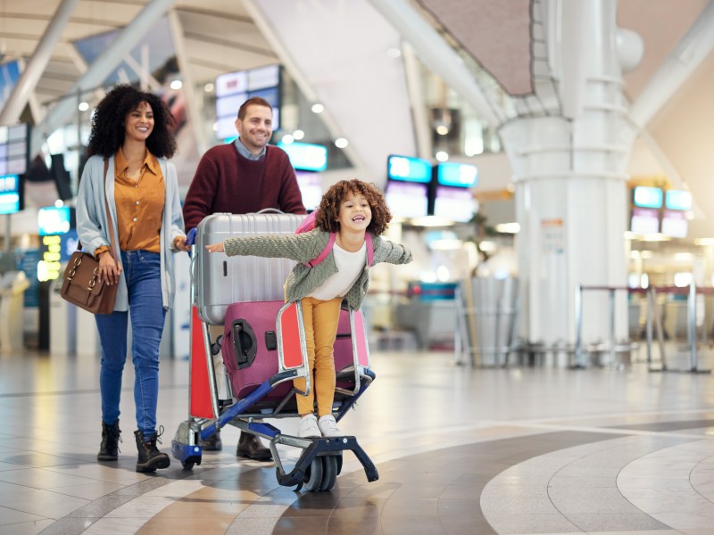 Familie Flughafen