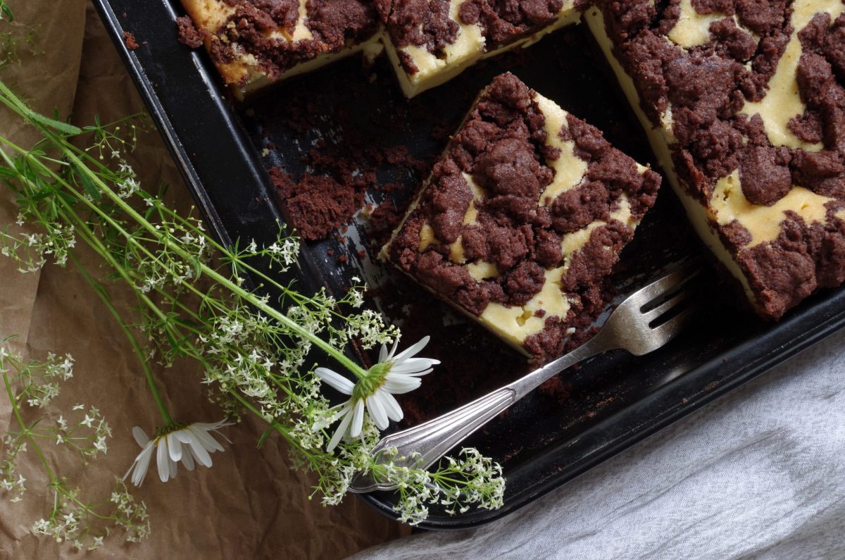 Versunkener Streuselkuchen