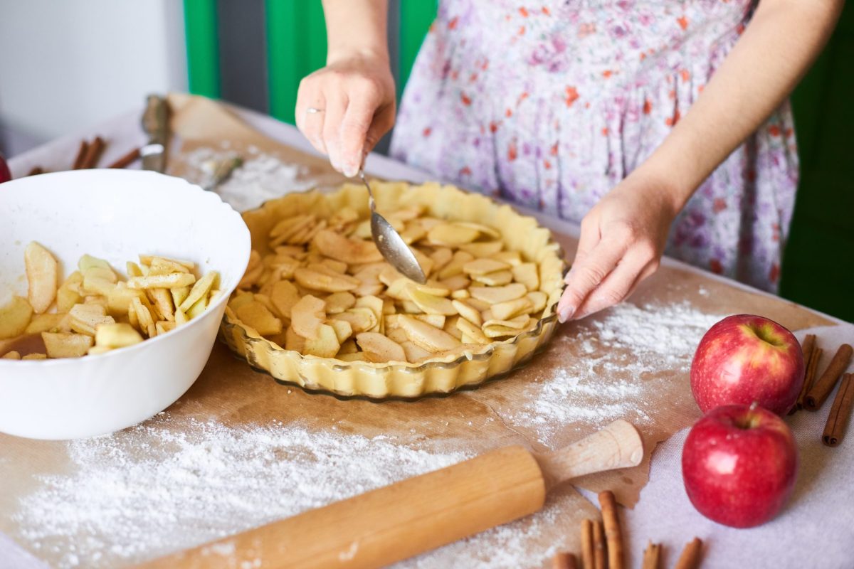 Apfelkuchen backen