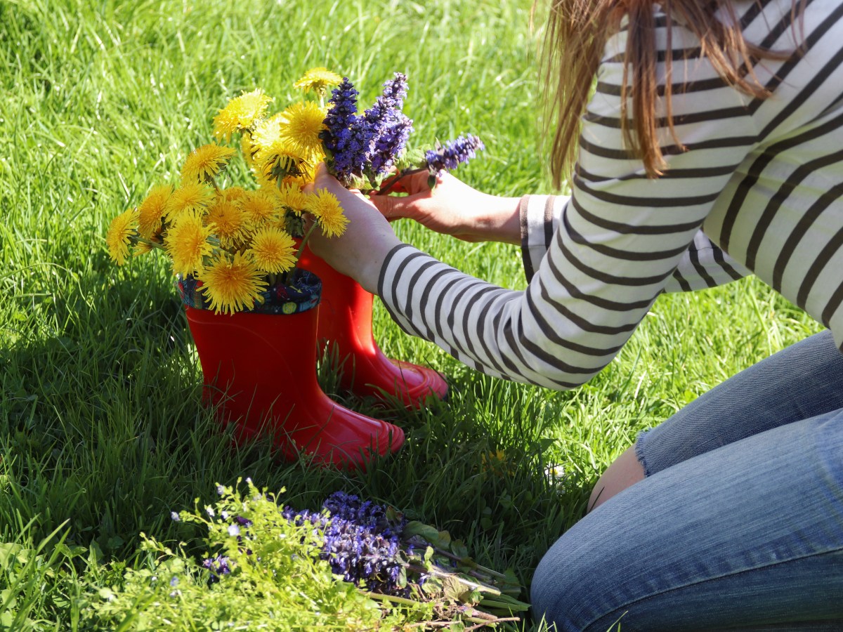 Gummistiefel Blumen