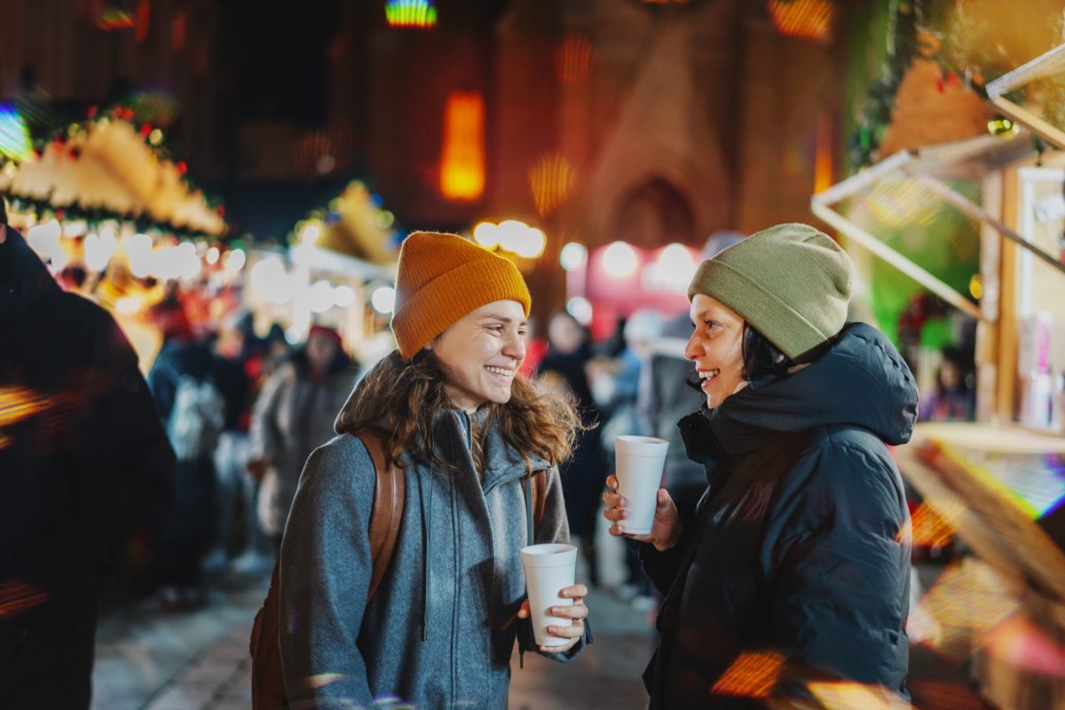 Freundinnen Weihnachtsmarkt