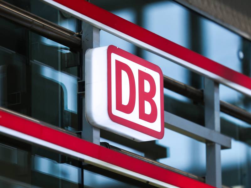 Das Logo der Deutschen Bahn.