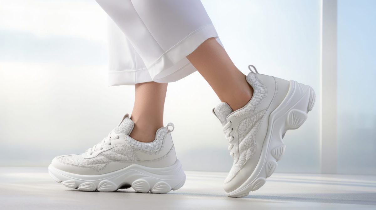 weiße Chunky Sneaker