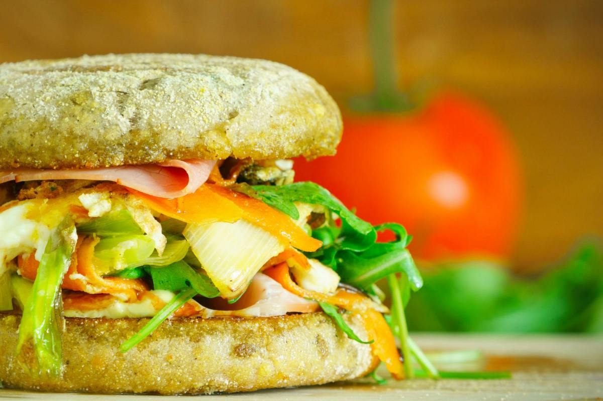 Toastbrötchen gesund belegt