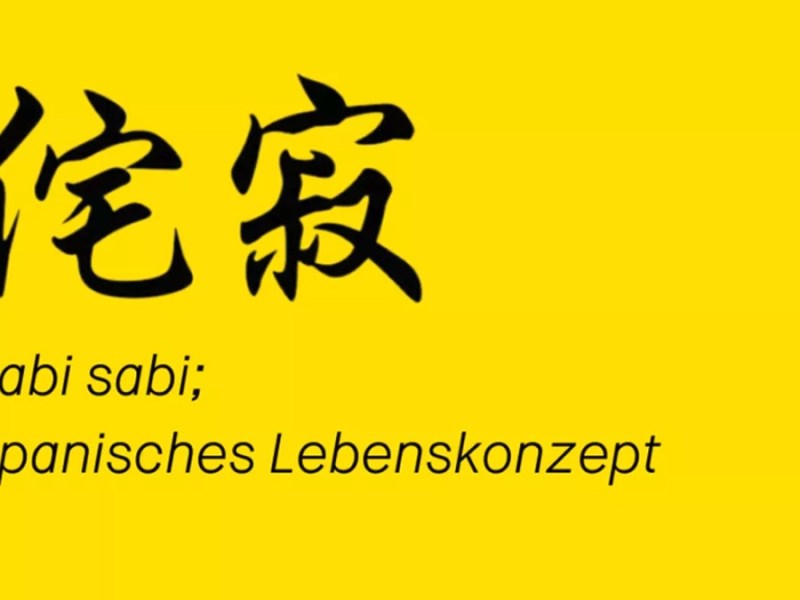 Wabi Sabi Schriftzeichen