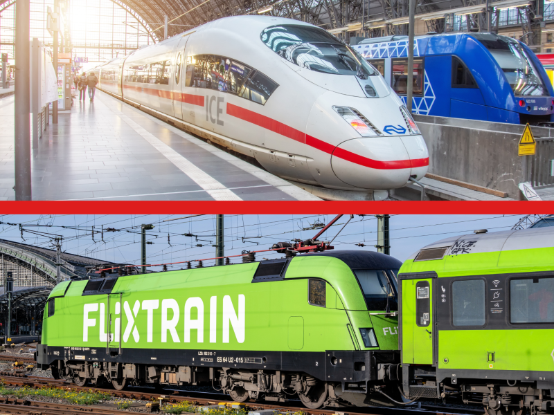 Deutsche Bahn und Flixtrain