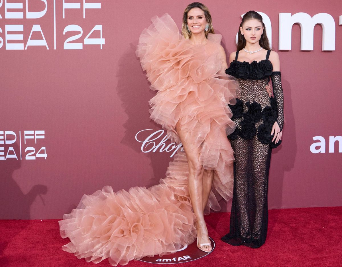 Heidi Klum und Leni Klum, 2024 amFar Gala