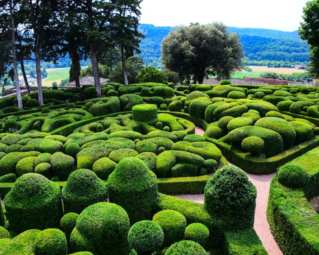 Buchsbäume in den Gärten von Marqueyssac